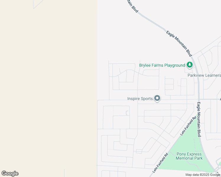 map of restaurants, bars, coffee shops, grocery stores, and more near 5095 Old Cobble Way in Eagle Mountain