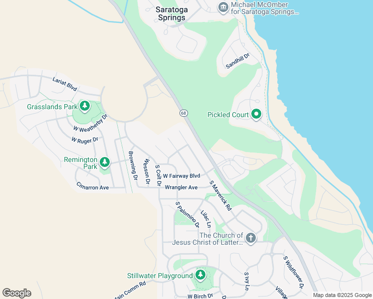 map of restaurants, bars, coffee shops, grocery stores, and more near 2237 South Maverick Road in Saratoga Springs