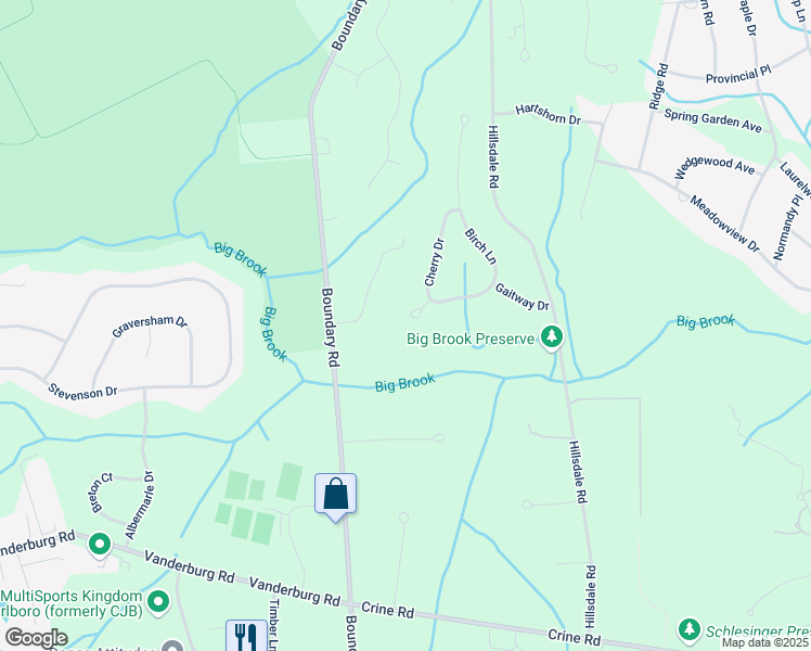map of restaurants, bars, coffee shops, grocery stores, and more near 3 Dogwood Court in Monmouth County