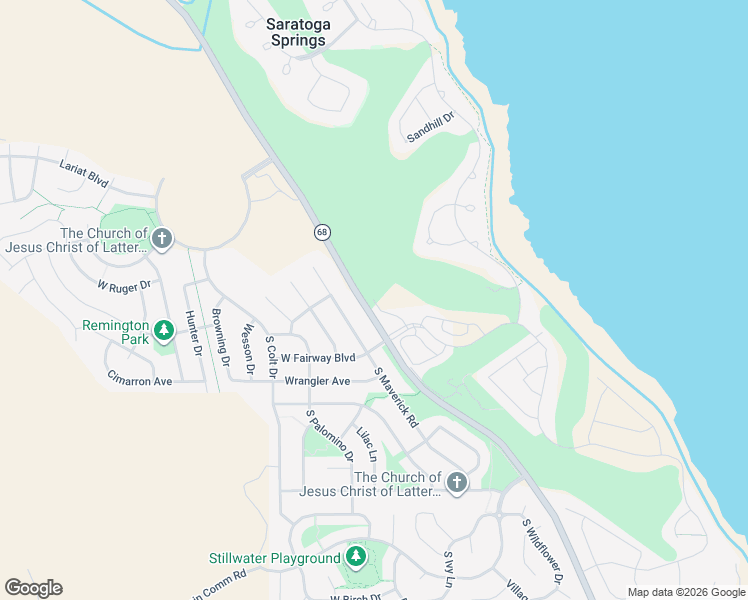 map of restaurants, bars, coffee shops, grocery stores, and more near 2220 South TalonsCove Drive in Saratoga Springs