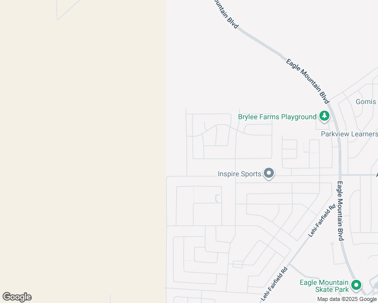 map of restaurants, bars, coffee shops, grocery stores, and more near 5119 Old Cobble Way in Eagle Mountain