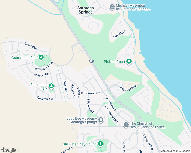 map of restaurants, bars, coffee shops, grocery stores, and more near 2226 South Maverick Road in Saratoga Springs