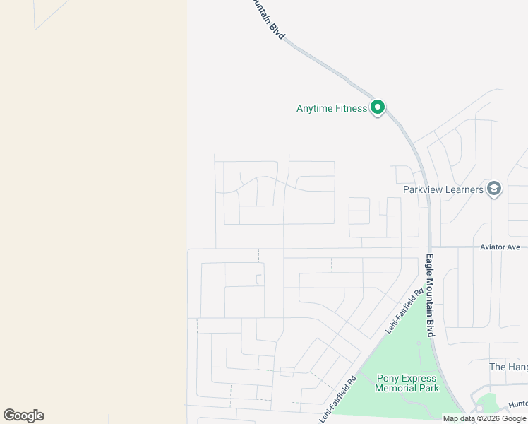 map of restaurants, bars, coffee shops, grocery stores, and more near East Quartz Creek Ln in Eagle Mountain