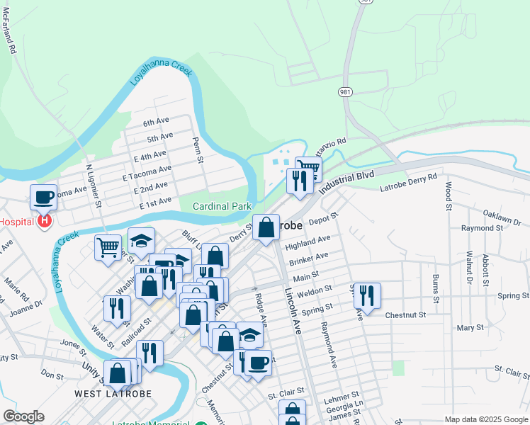 Derry Street, Latrobe PA Walk Score