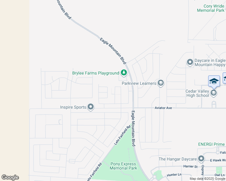 map of restaurants, bars, coffee shops, grocery stores, and more near Eagle Mountain Boulevard in Eagle Mountain