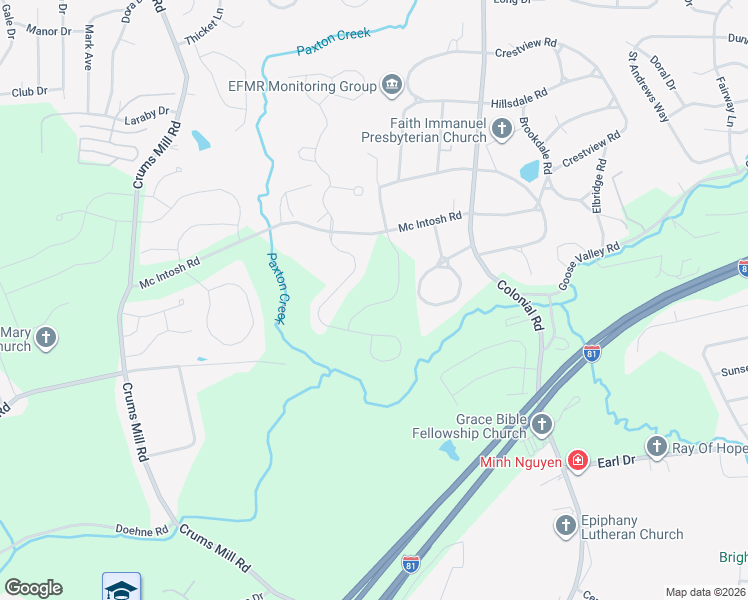 map of restaurants, bars, coffee shops, grocery stores, and more near 4001 Mcintosh Road in Harrisburg