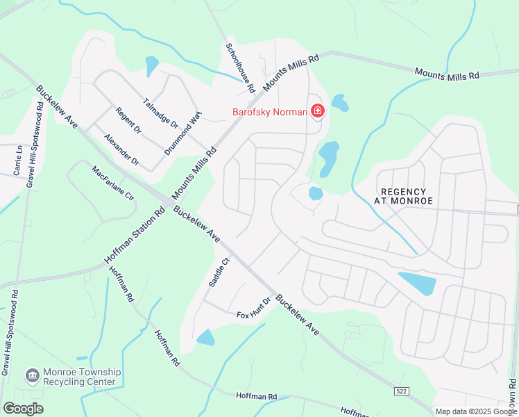 map of restaurants, bars, coffee shops, grocery stores, and more near 37 Crenshaw Court in Monroe Township