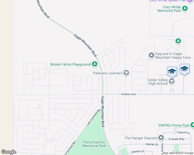 map of restaurants, bars, coffee shops, grocery stores, and more near 5163 Folkstone Drive in Eagle Mountain