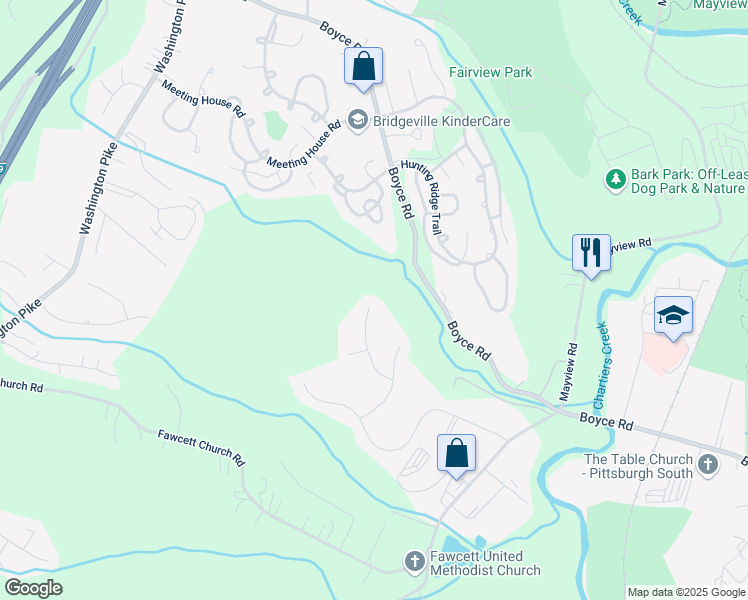 map of restaurants, bars, coffee shops, grocery stores, and more near 3222 Willow Ridge Drive in Bridgeville
