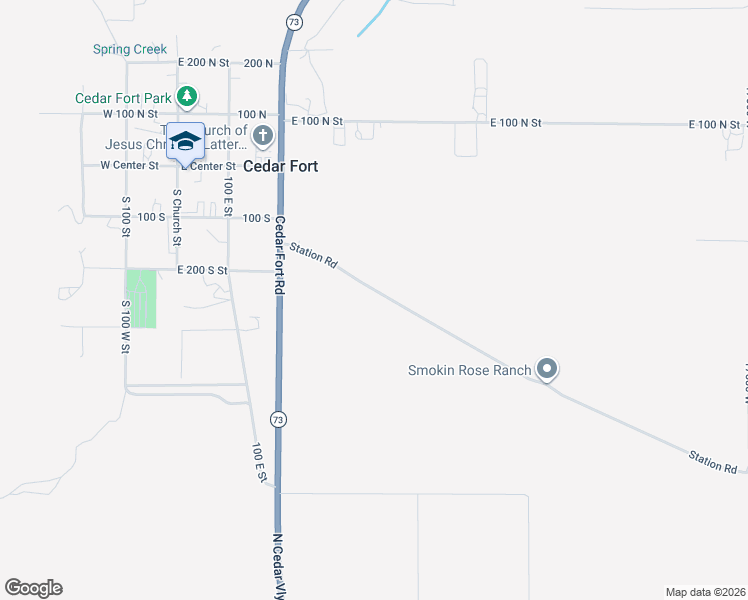 map of restaurants, bars, coffee shops, grocery stores, and more near 495 Station Road in Cedar Fort