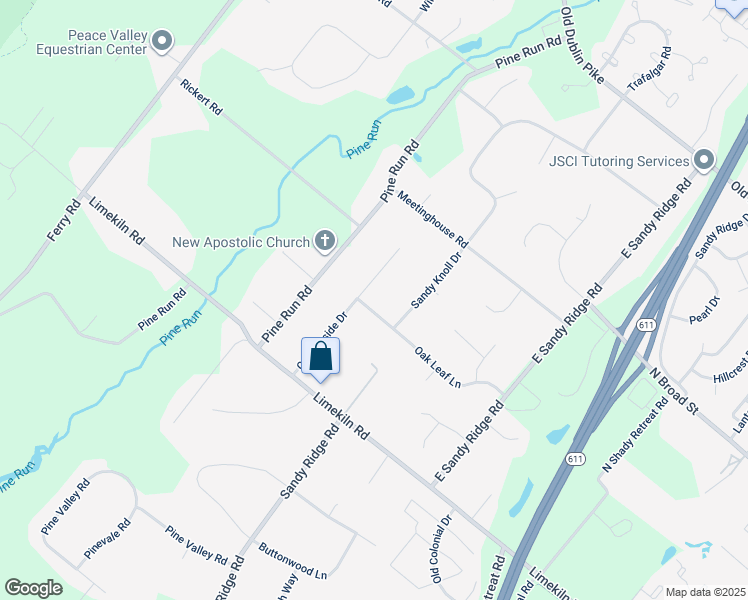 map of restaurants, bars, coffee shops, grocery stores, and more near 50 Countryside Drive in Doylestown