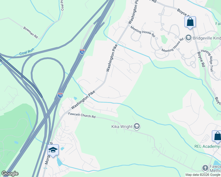 map of restaurants, bars, coffee shops, grocery stores, and more near 8111 Palomino Drive in Bridgeville
