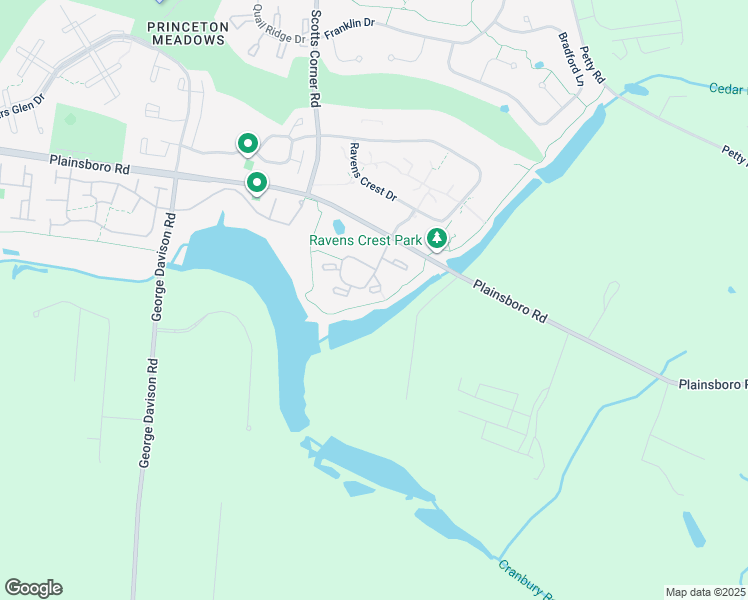 map of restaurants, bars, coffee shops, grocery stores, and more near 813 Aspen Drive in Plainsboro Township