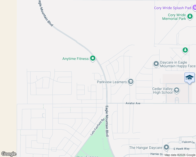 map of restaurants, bars, coffee shops, grocery stores, and more near 5163 Folkstone Drive in Eagle Mountain