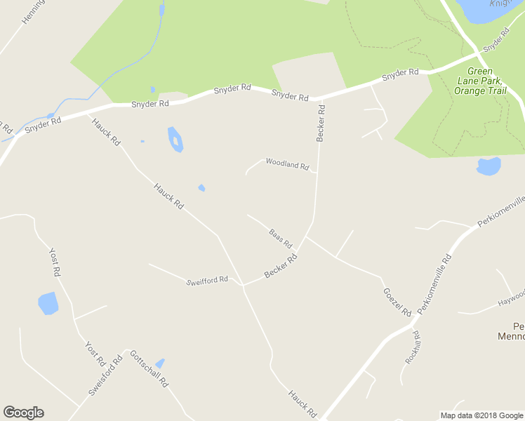 map of restaurants, bars, coffee shops, grocery stores, and more near 2934 Baas Road in Green Lane