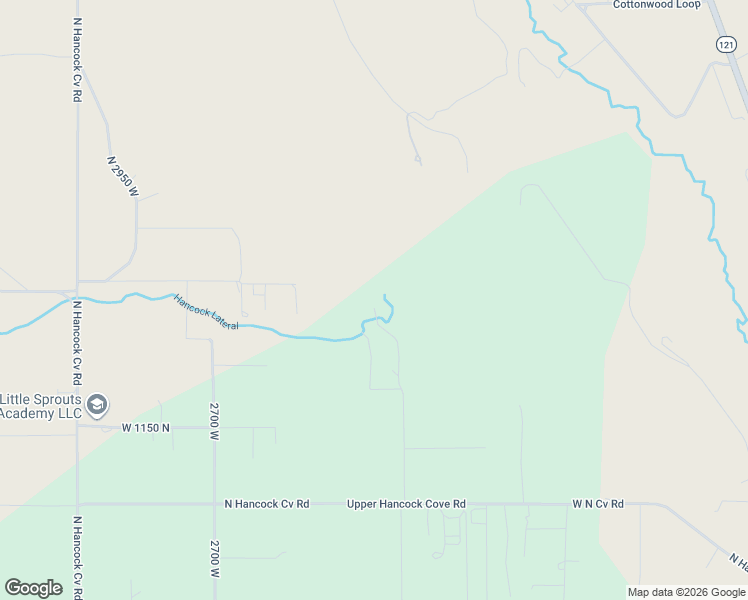 map of restaurants, bars, coffee shops, grocery stores, and more near 1445 North 2250 West in Roosevelt