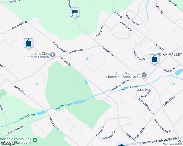 map of restaurants, bars, coffee shops, grocery stores, and more near 209 Country Club Drive in Telford