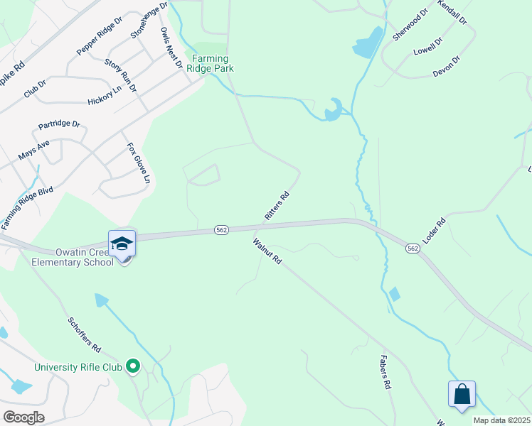 map of restaurants, bars, coffee shops, grocery stores, and more near 30 Ritters Road in Reading