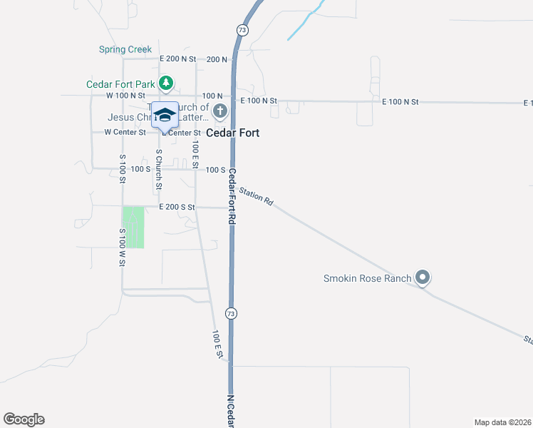 map of restaurants, bars, coffee shops, grocery stores, and more near 295 East Lucille Lane in Cedar Fort