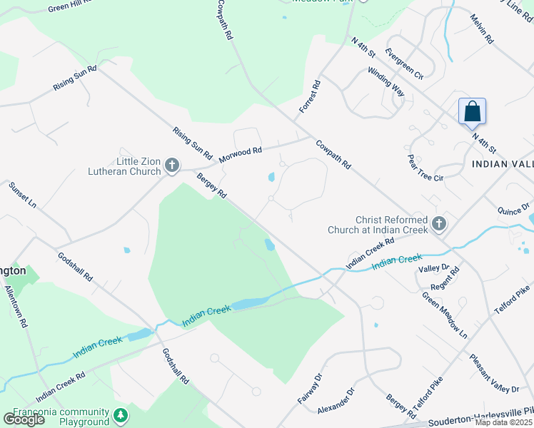 map of restaurants, bars, coffee shops, grocery stores, and more near 298 Country Club Drive in Telford