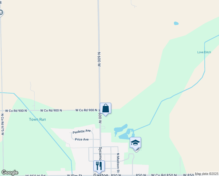 map of restaurants, bars, coffee shops, grocery stores, and more near in Gaston
