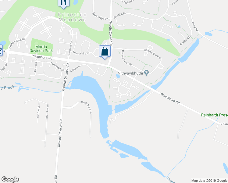 map of restaurants, bars, coffee shops, grocery stores, and more near 1216 Aspen Drive in Plainsboro Township