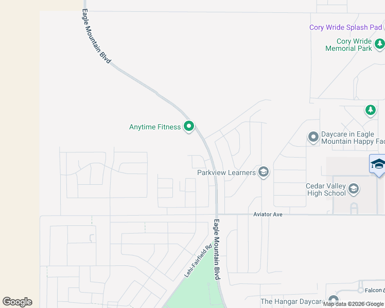 map of restaurants, bars, coffee shops, grocery stores, and more near Eagle Mountain Boulevard in Eagle Mountain