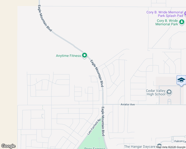 map of restaurants, bars, coffee shops, grocery stores, and more near Eagle Mountain Boulevard in Eagle Mountain