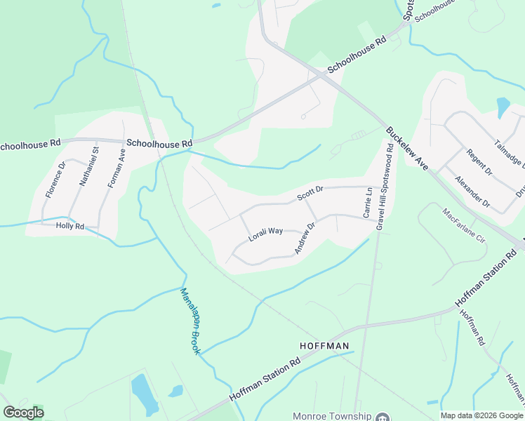 map of restaurants, bars, coffee shops, grocery stores, and more near 24 Scott Drive in Monroe Township