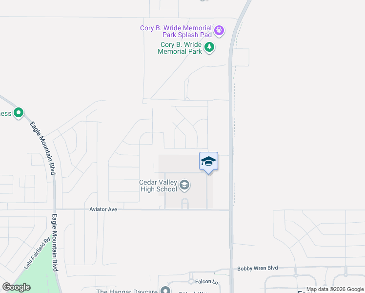 map of restaurants, bars, coffee shops, grocery stores, and more near 2790 Pony Express Parkway in Eagle Mountain