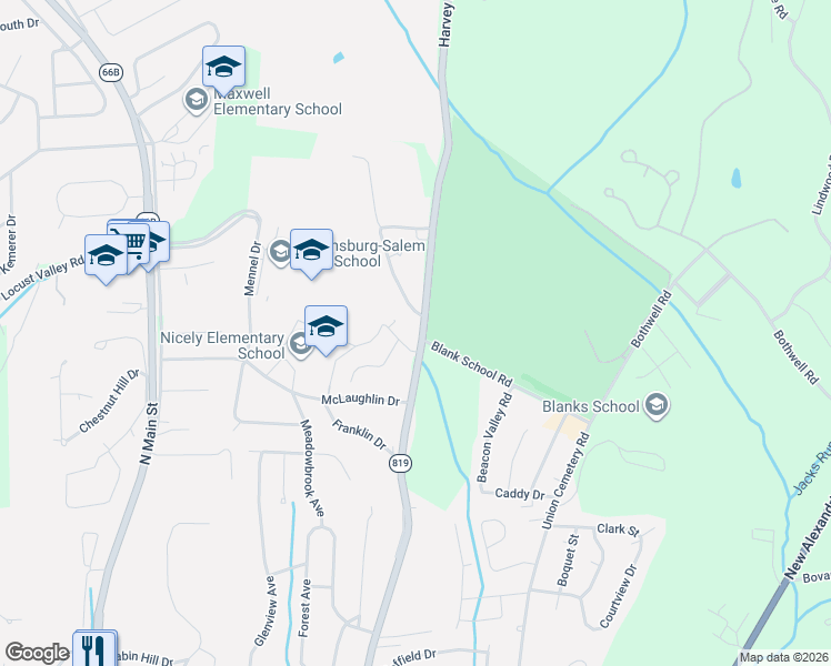 map of restaurants, bars, coffee shops, grocery stores, and more near 928 Harvey Avenue in Greensburg