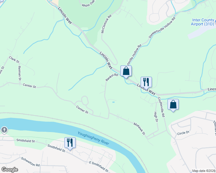 map of restaurants, bars, coffee shops, grocery stores, and more near 1306 Rankin Road in White Oak