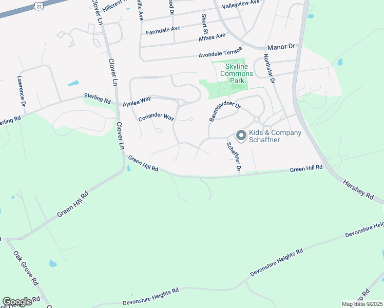 map of restaurants, bars, coffee shops, grocery stores, and more near 7712 Hanoverdale Drive in Skyline View