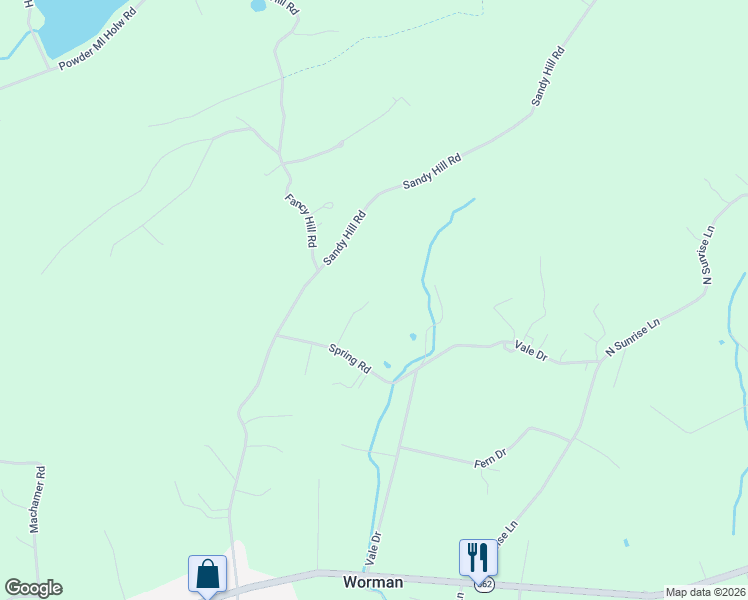 map of restaurants, bars, coffee shops, grocery stores, and more near 41 Spring Road in Boyertown