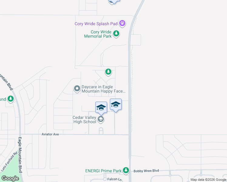 map of restaurants, bars, coffee shops, grocery stores, and more near 5365 North Solo Street in Eagle Mountain