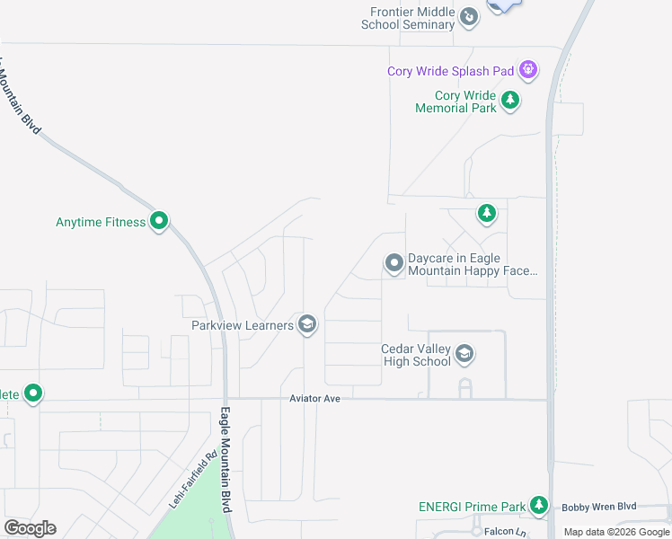 map of restaurants, bars, coffee shops, grocery stores, and more near 5380 North Saddle Stone Drive in Eagle Mountain
