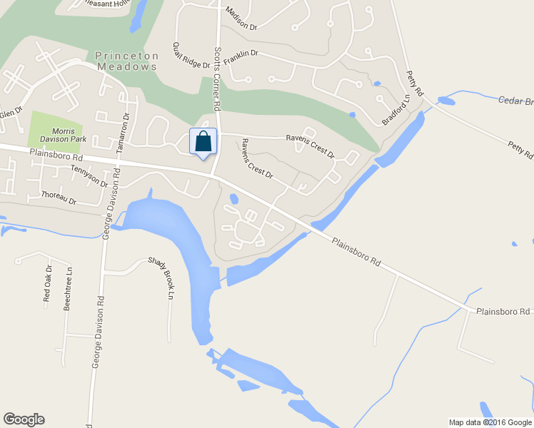 map of restaurants, bars, coffee shops, grocery stores, and more near 1217 Aspen Drive in Plainsboro Township