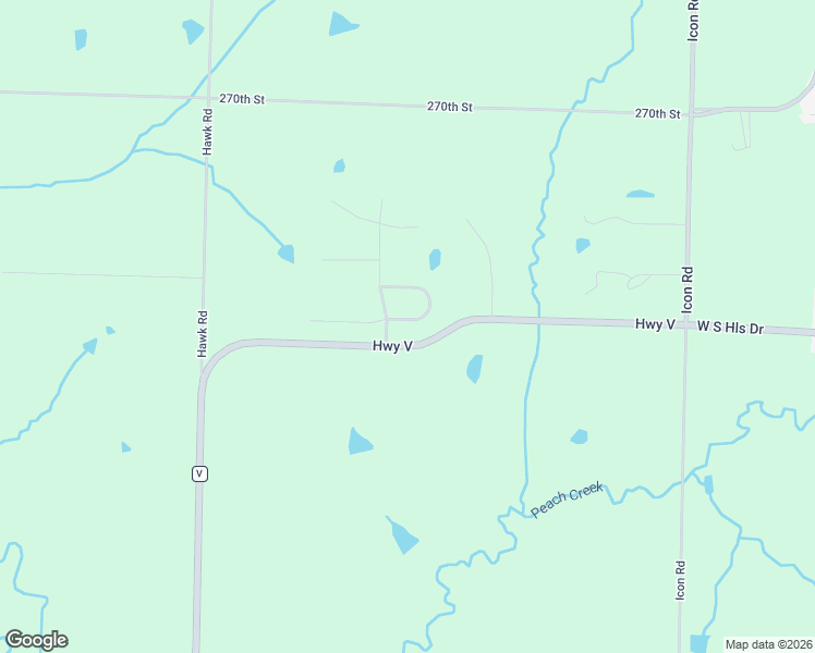 map of restaurants, bars, coffee shops, grocery stores, and more near 25568-25726 State Highway V in Maryville