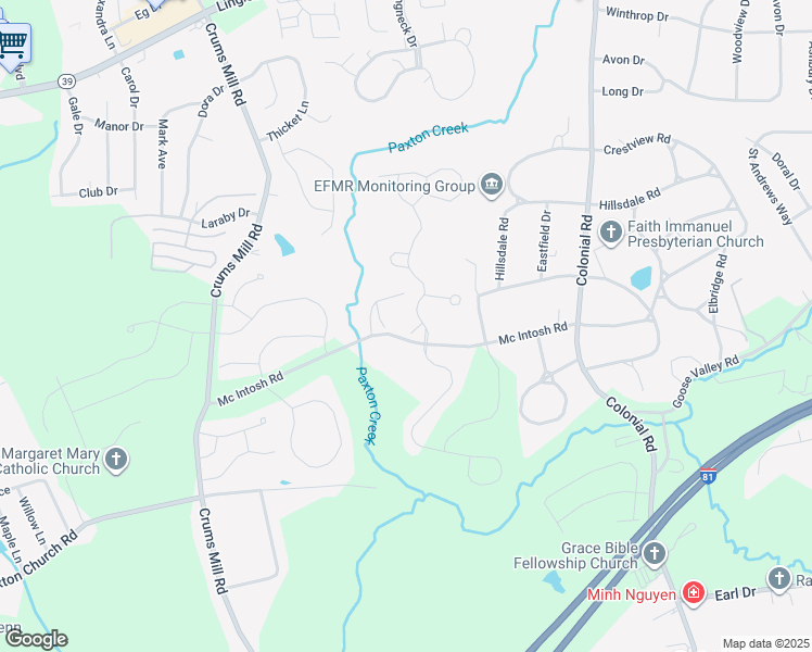 map of restaurants, bars, coffee shops, grocery stores, and more near 3998 Secretariat Street in Dauphin County