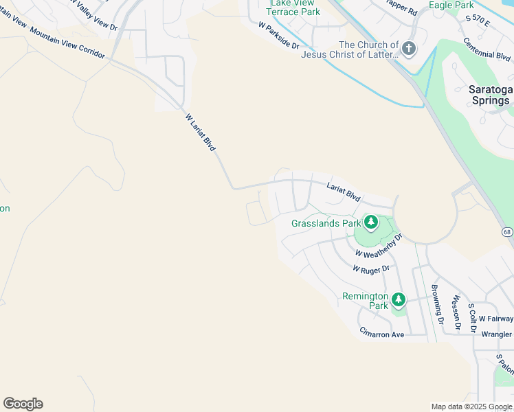 map of restaurants, bars, coffee shops, grocery stores, and more near 2039 South Roan Avenue in Saratoga Springs