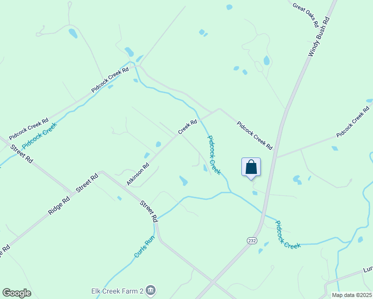 map of restaurants, bars, coffee shops, grocery stores, and more near 6000 Atkinson Road in New Hope