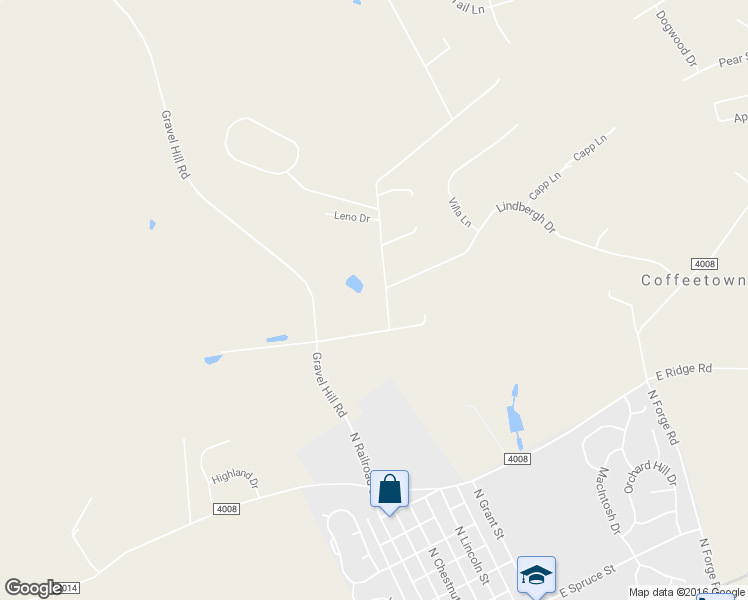 map of restaurants, bars, coffee shops, grocery stores, and more near 83 Eisenhower Road in Palmyra