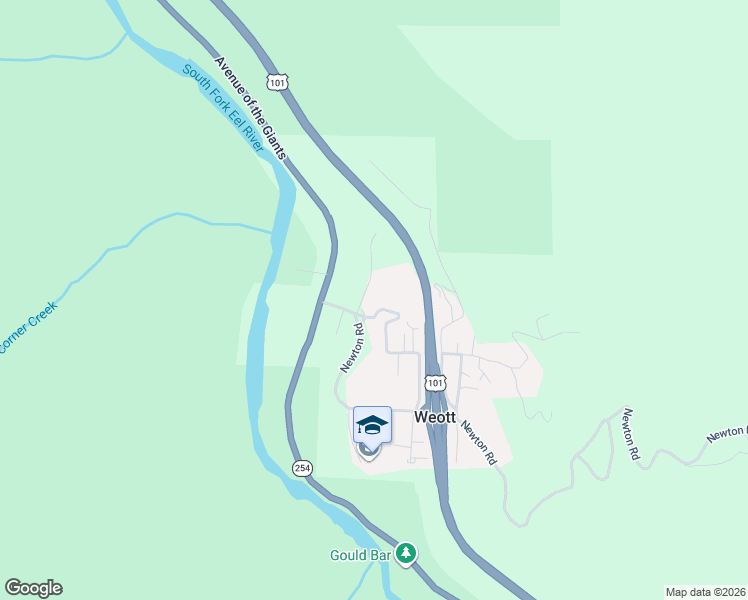 map of restaurants, bars, coffee shops, grocery stores, and more near 180-182 Maple Drive in Weott