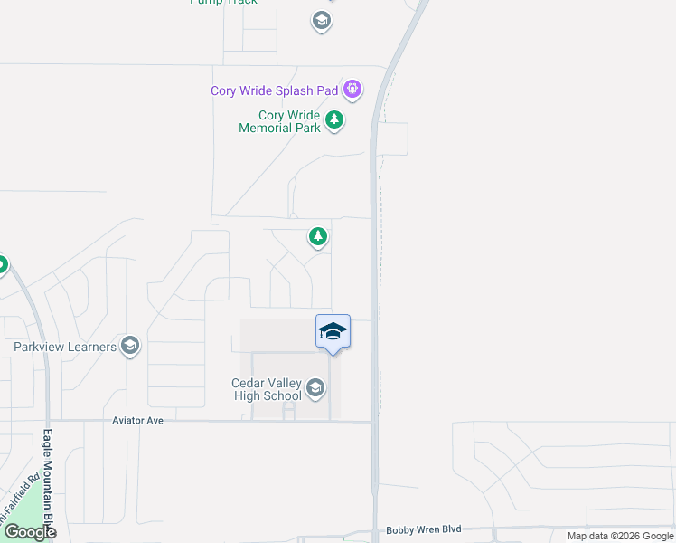 map of restaurants, bars, coffee shops, grocery stores, and more near Sweetwater N in Eagle Mountain