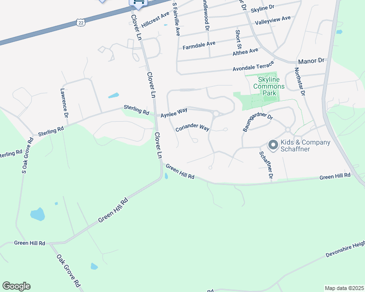 map of restaurants, bars, coffee shops, grocery stores, and more near 319 Woodruff Way in Harrisburg