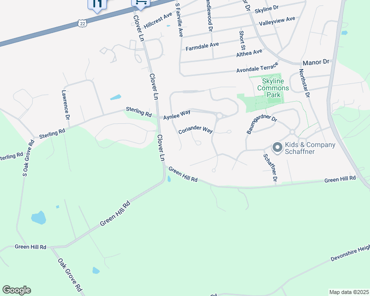 map of restaurants, bars, coffee shops, grocery stores, and more near 319 Woodruff Way in Harrisburg