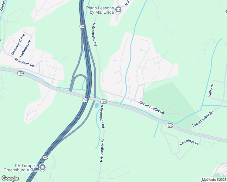 map of restaurants, bars, coffee shops, grocery stores, and more near 221 Pleasant Valley Rd in Jeannette