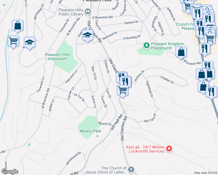 map of restaurants, bars, coffee shops, grocery stores, and more near 209 Cavan Drive in Pittsburgh