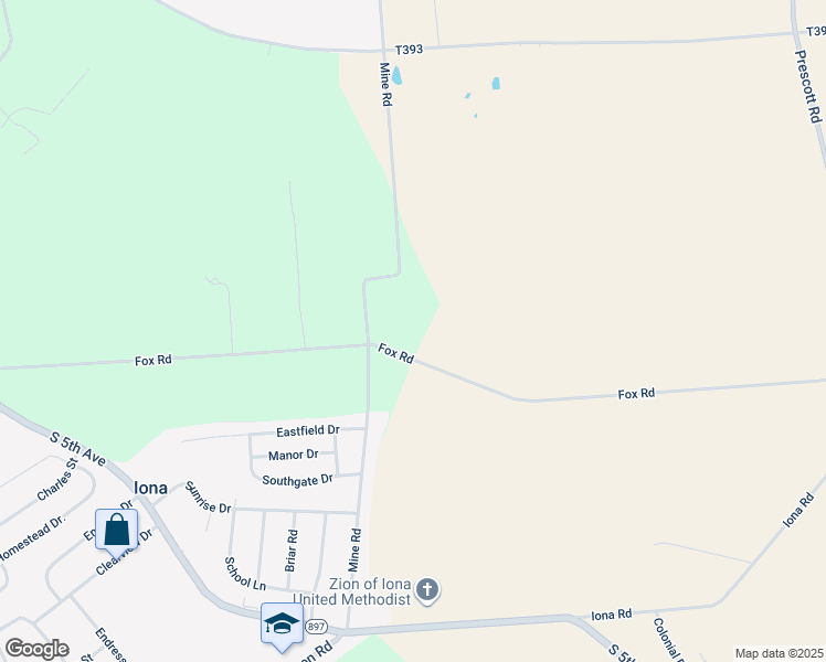 map of restaurants, bars, coffee shops, grocery stores, and more near 205 Fox Road in Lebanon