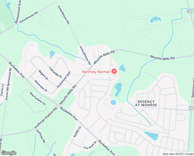 map of restaurants, bars, coffee shops, grocery stores, and more near 62 Turnberry Drive in Monroe Township